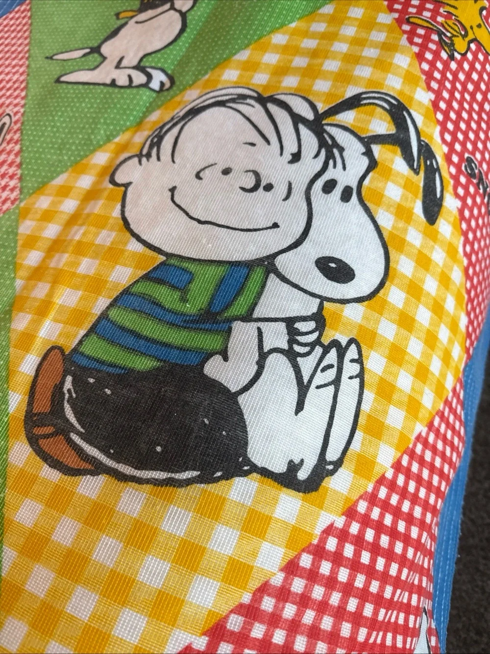 Peanuts Patchwork Snoopy Bedding Cover - Multicolor Lucy, peppermint Patty more!